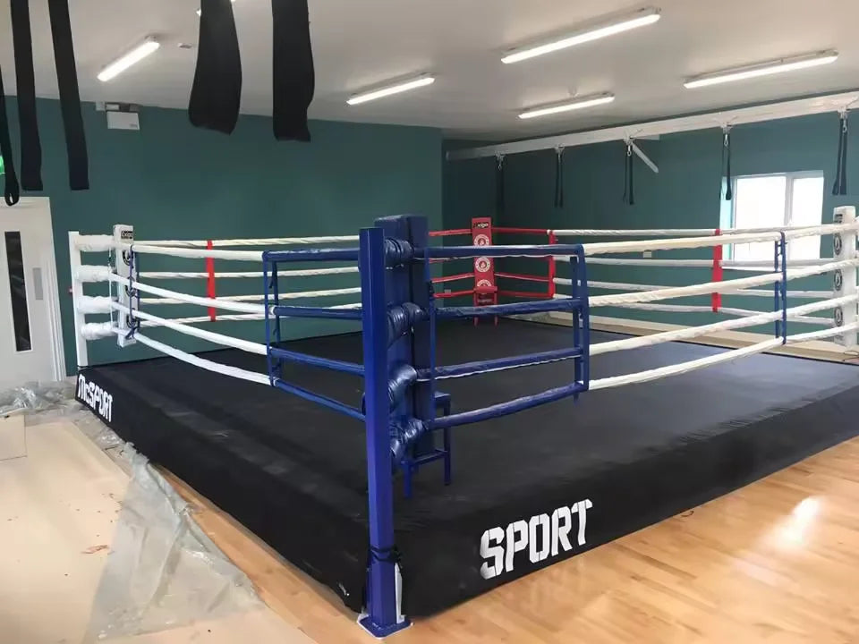 High Quality Cheap Custom Logo Portable Boxing Ring MMA Elevated Boxing Ring Wrestling Ring for Sale