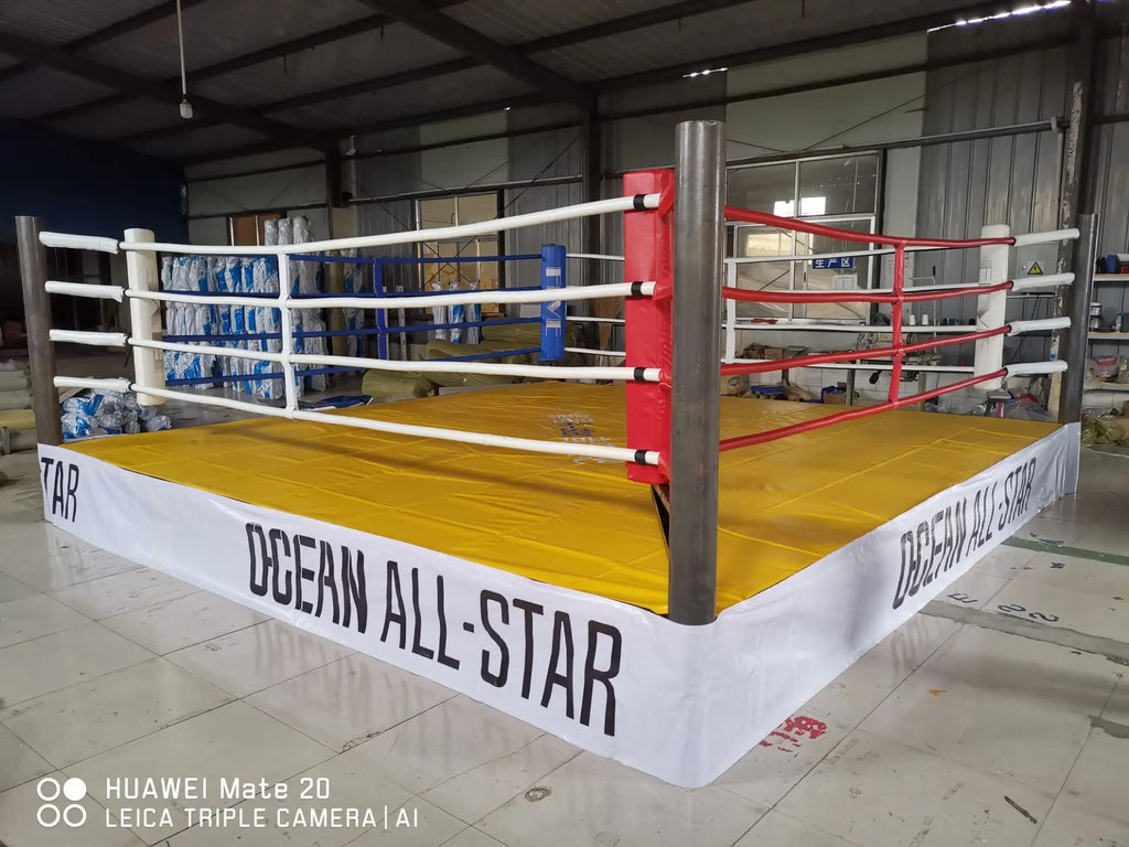 Elevated Boxing Ring Wrestling Ring - Competition Standard  Portable Boxing Ring 6m*6m*50cm  7.8*7.8*1m
