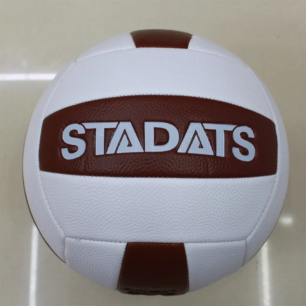 Size 5 Volleyball Professional Volleyballs Middle Primary School Training Soft PU Leak-proof Beach Balls Coffee