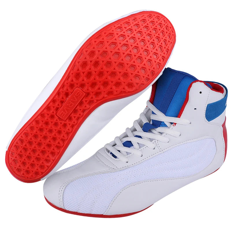 Professional Men Wrestling Shoes Breathable Women Boxing Shoes Comfortable Boxing Training Boot Wear-Resisting Fighting Boots