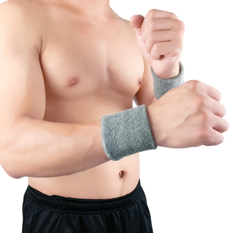 1Pcs Sweatband Sports Wristband for Men & Women,Cotton Cloth Sweatband for Tennis,Basketball,Football,Running,Gym,Working Out