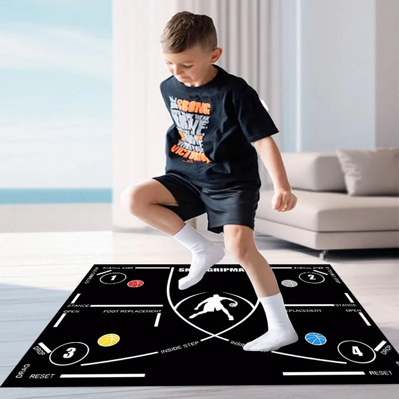 Basketball Training Mat Anti Slip Noise Reduction Home Kid's Basketball Mat Carpet Training Mat Mini Basketball Training Mat