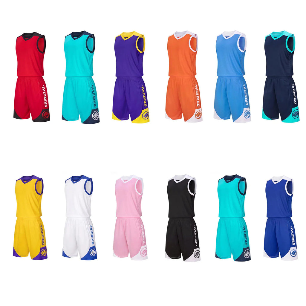 Basketball jersey custom Basketball training suit Adults and Kid clothes Sports vest Men Boys Basketball jersey Sets Large size