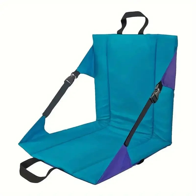 Portable Stadium Seat Cushion for Bleachers Folding Lightweight Seat with Backrest for Concerts Fishing Kayaks Camping
