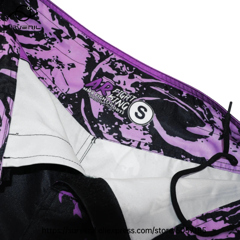 MMA Shorts Kickboxing Short Men's Fight Shorts Mixed Martial Arts BJJ Jiu Jitsu Muay Thai Pants Grappling Boxing Training Trunks
