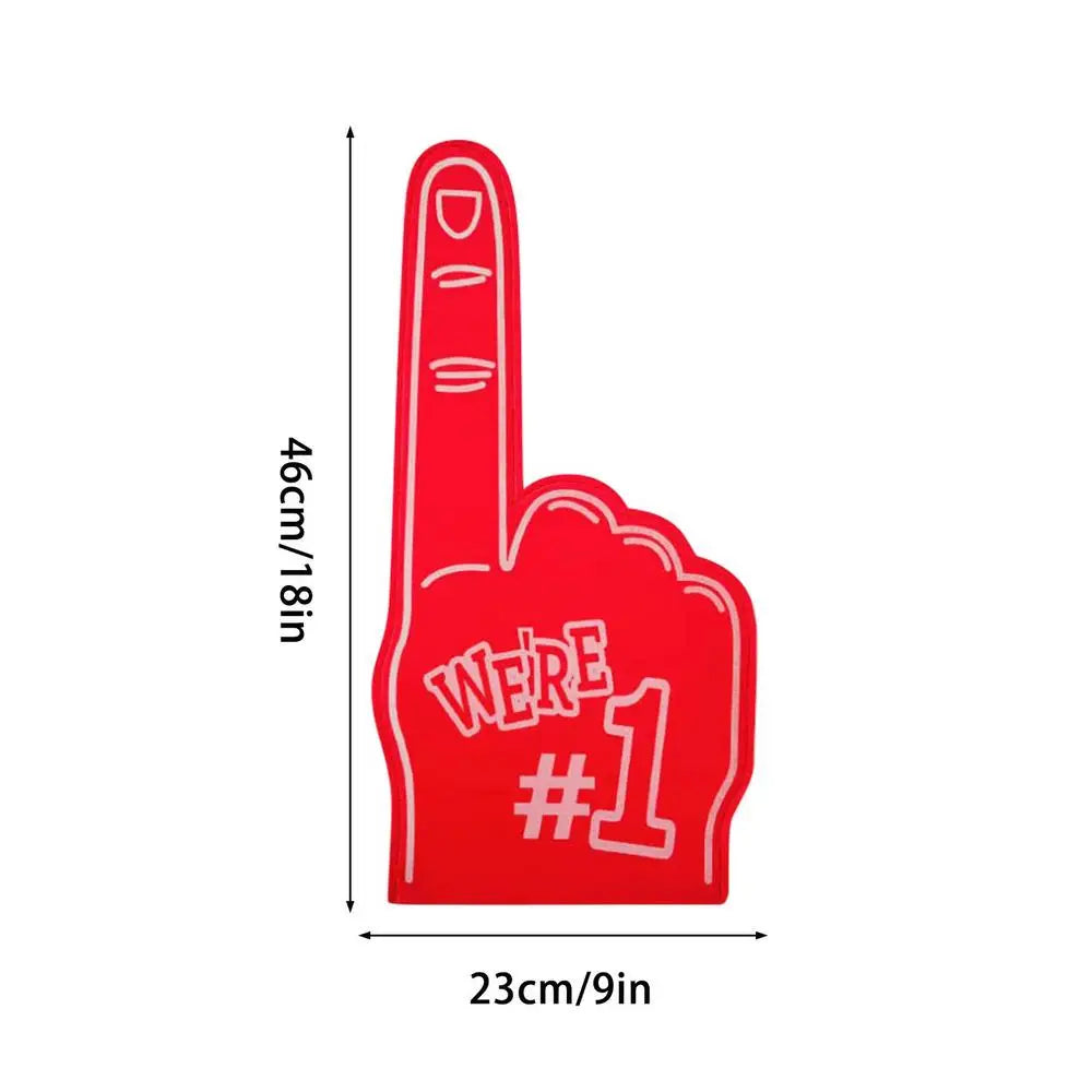 Cheer Up Foam Fingers For Sports Number 1 Cheer On Cheerleading Props Hand Finger Gloves 18 Inch Sports Cheer Fan Finger