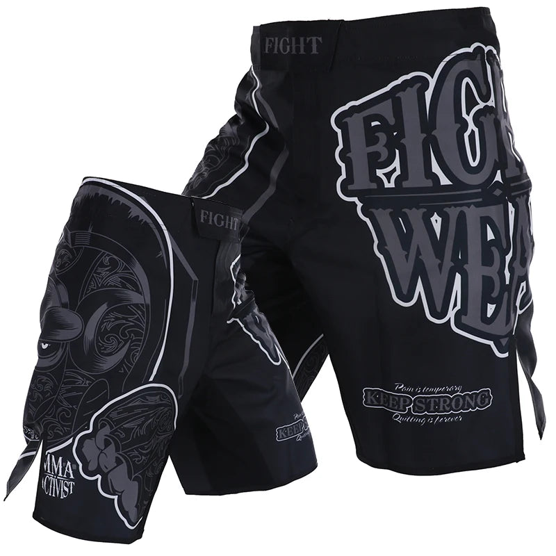 MMA Pants Combat Boxing Shorts for Men Women Fitness Gym Sports Jiu-Jitsu Kickboxing Muay Thai Shorts Crossfit BJJ Fight Wear