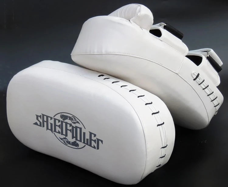 PU Leather Kickboxing Target Professional Curved Boxing Muay Thai Hand Target Arts Taekwondo Karate Training Punching Pads