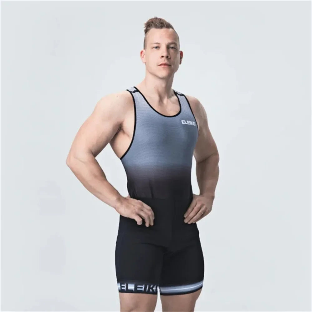ELEIKO Men's Wrestling Singlets Competition Freestyle