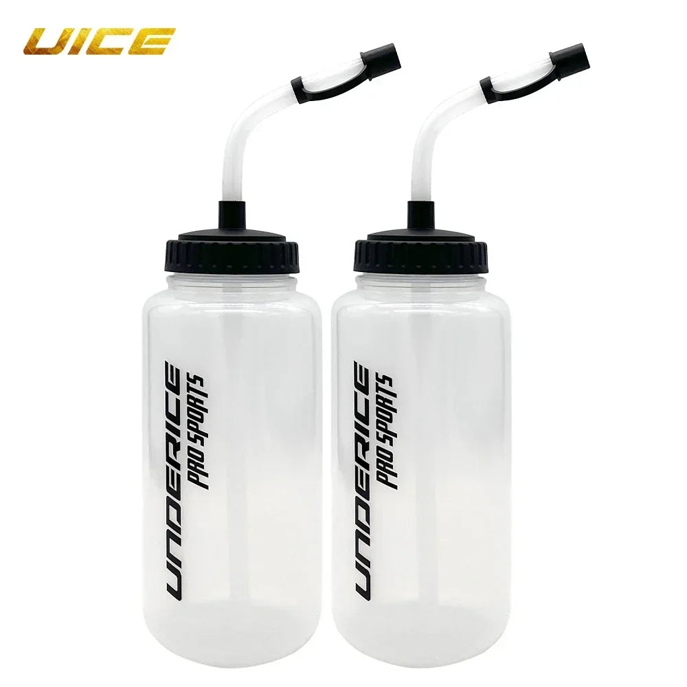 Sports Water Bottle 1000ML Boxing Water Bottle PP/LDPE Ice Hockey Water Bottle BPA Free Hockey Accessories Sports Equipment