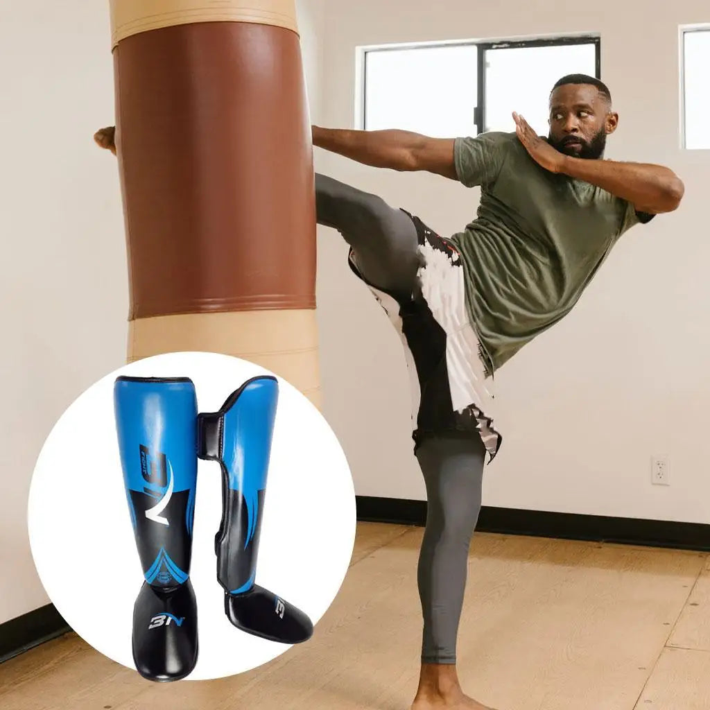 Shin Guards Protective Leg Taekwondo Kickboxing Equipment Kung Fu Training,Boxing Karate Equipment Protect Ankle Foot Leg