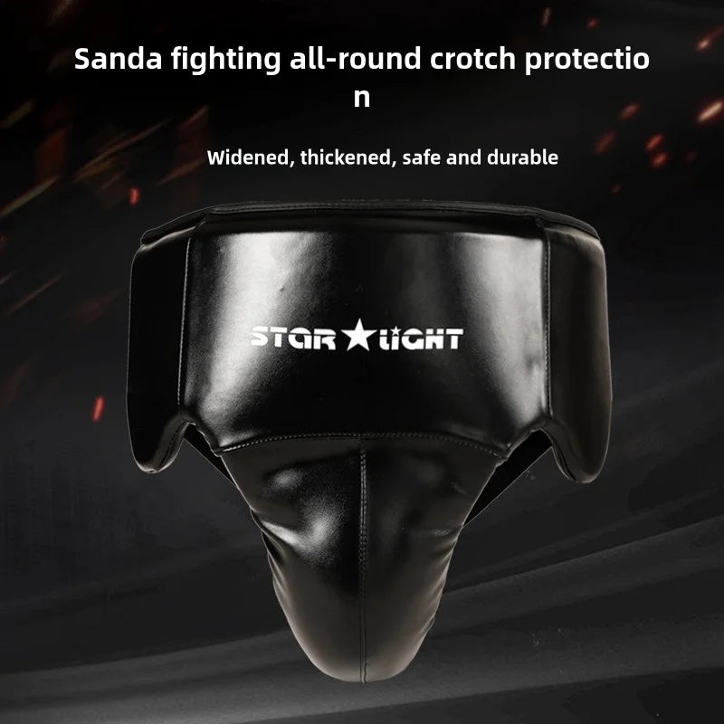 Men's full girdle protection Boxer Men's Taekwondo groin protection boxing karate jockstrap free fight jockstrap