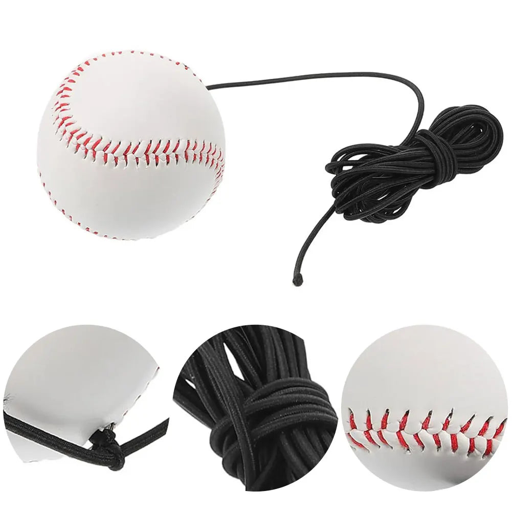Baseball Batting Trainer with Elastic Rope Hitting Practice Equipment Baseball & Softball Training Aid for Baseball and Softball