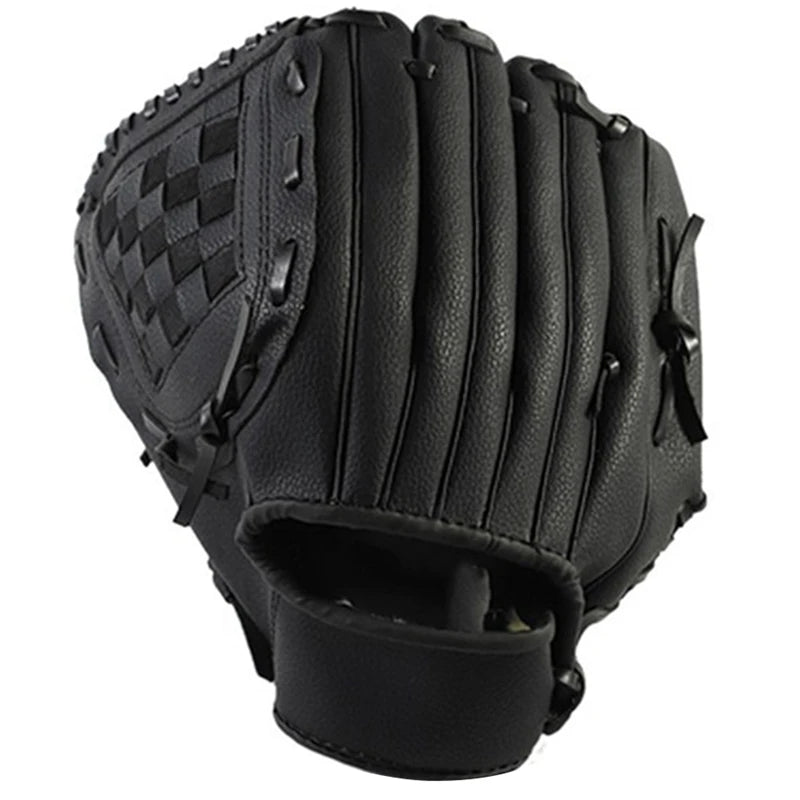 Outdoor Sports 2 Colors Softball Baseball Glove Softball Practice Equipment Right Hand for Adult Man Woman Train,Black 11.5 Inch