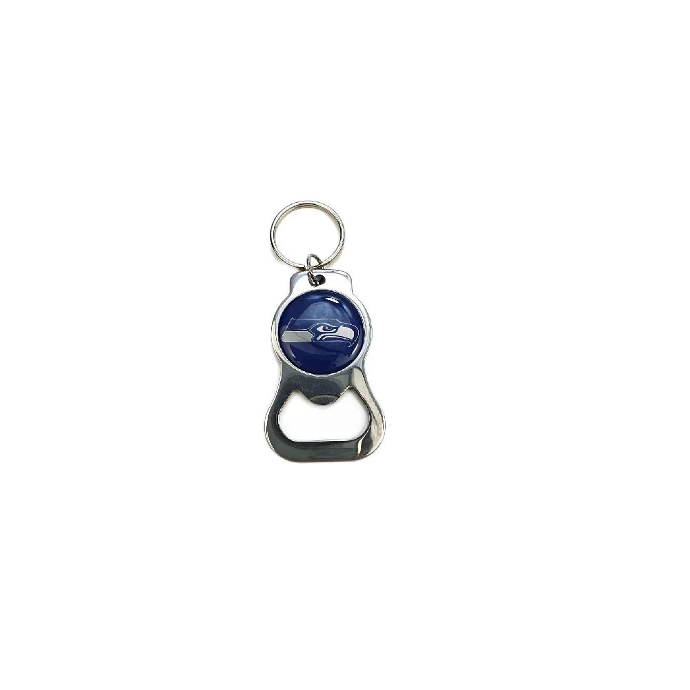 Beer Bottle Opener Keychain Stainless Steel Football nfl Charm Keychains Jewelry Gift