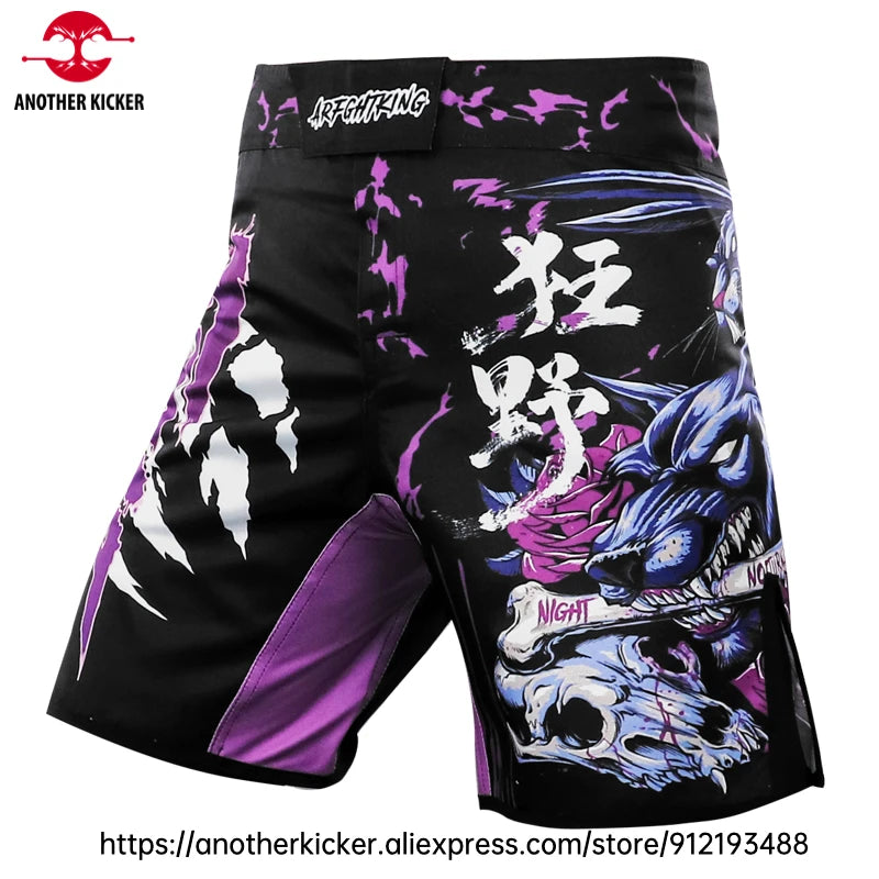 MMA Pants Combat Boxing Shorts for Men Women Fitness Gym Sports Jiu-Jitsu Kickboxing Muay Thai Shorts Crossfit BJJ Fight Wear
