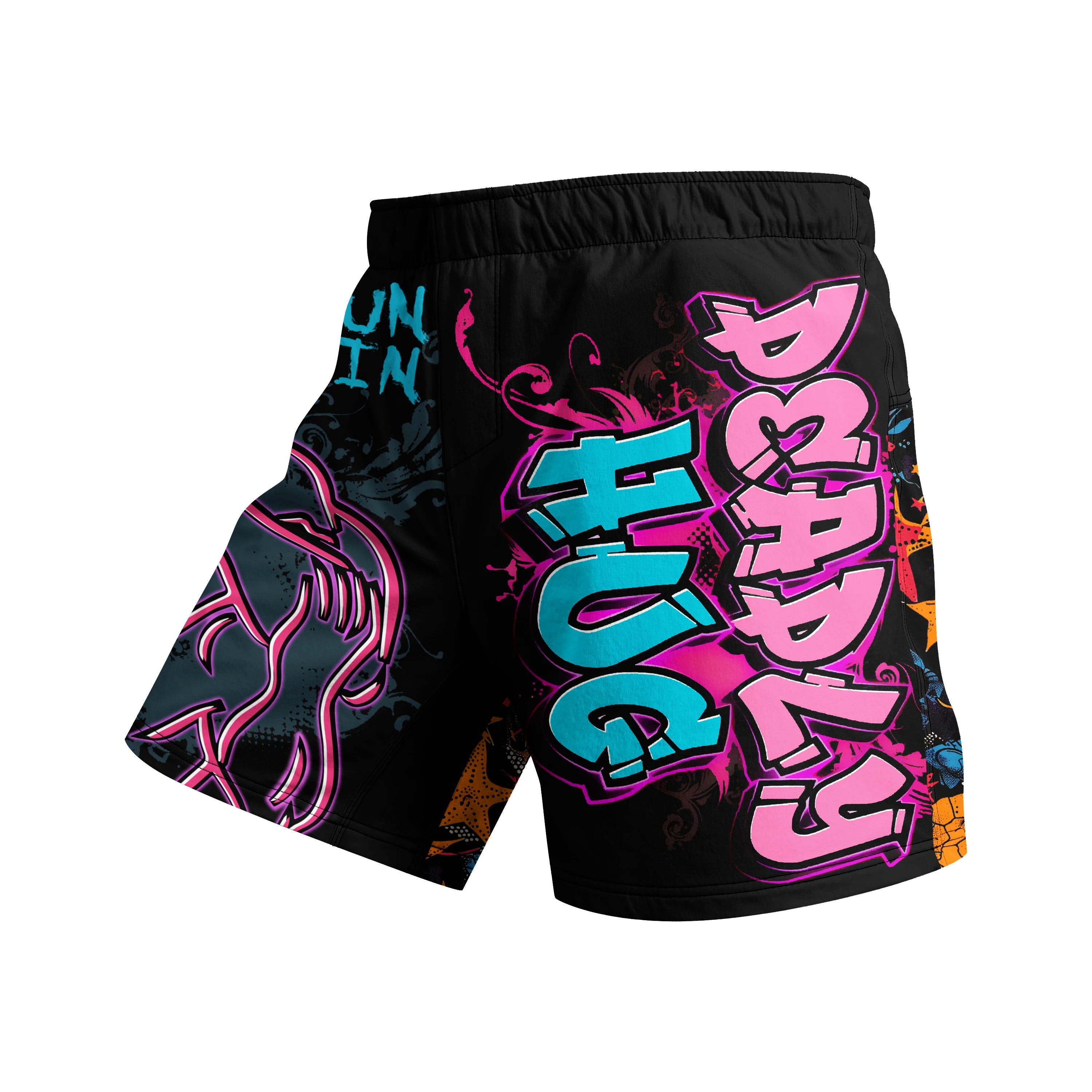 Fighting Hot MMA Training Grappling Shorts With 4-Way Stretch Fabric And Your Own Sublimation Printing MMA Shorts With Rubber