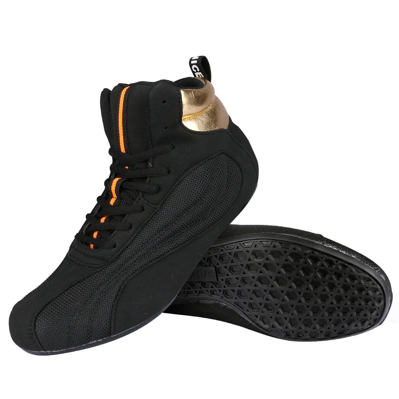 Professional Men Wrestling Shoes Breathable Women Boxing Shoes Comfortable Boxing Training Boot Wear-Resisting Fighting Boots
