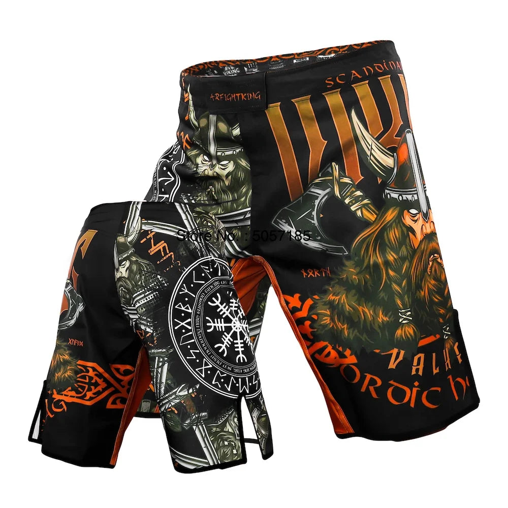 MMA Shorts Kickboxing Short Men's Fight Shorts Mixed Martial Arts BJJ Jiu Jitsu Muay Thai Pants Grappling Boxing Training Trunks