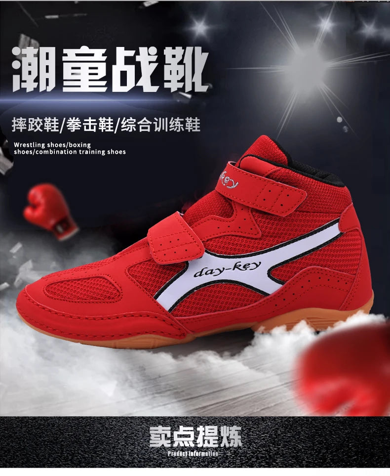 Children's Wrestling Boxing Shoes Children's Training Comfortable Wrestling Shoes Professional Squat Wrestling Boxing Shoes