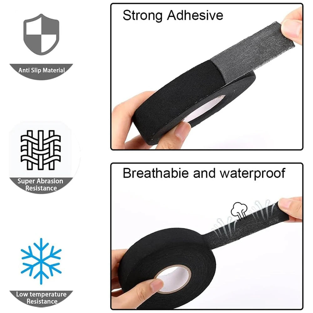 4PCS Hockey Tape,Strong Adhesive Goon Tape,Multipurpose Cloth Tape 2.5cm x 25m Each Roll,Hockey Stick Tapes for Sports,Handles