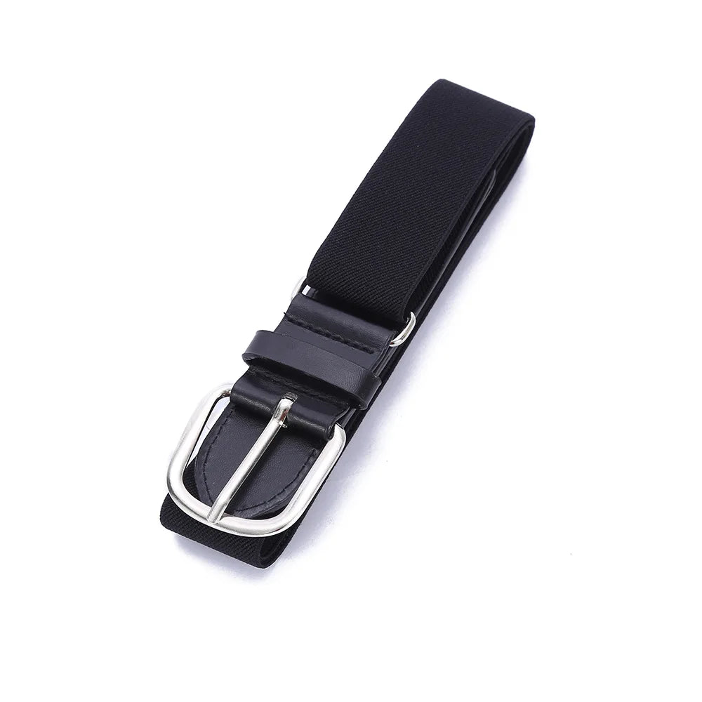 Youth - Durable Baseball Belt Elastic Elastic Tight Men's Club Leisure Elastic Belt Sports Girl Softball Elastic Loose Belt