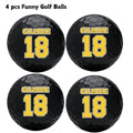 4 Pcs funny Golf Balls for Men Adult Humor Trick Novelty GolferGift Set for Dad Boyfriend Coworkers Unique Professional Practice