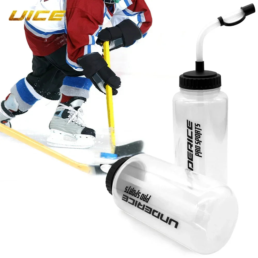Sports Water Bottle 1000ML Boxing Water Bottle PP/LDPE Ice Hockey Water Bottle BPA Free Hockey Accessories Sports Equipment