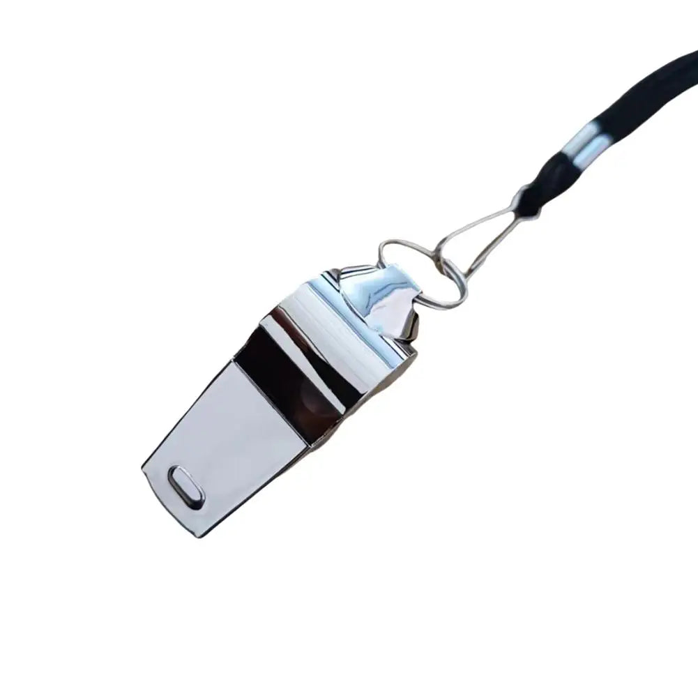 1PC Referee Whistles Metal Whistles Stainless Steel Metal Sports Whistles Sports Equipment With Lanyards Sports Referee Tools