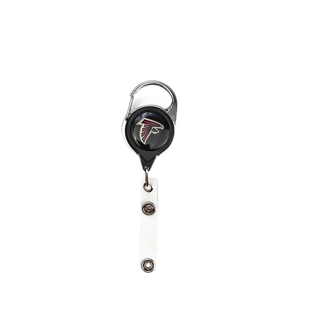Belt Rope Football nfl Keychain Name Tag Holder Cord Reel Retract ID Card Badge Clip Reel