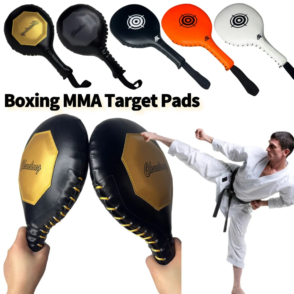 Boxing Target Paddles Boxing MMA Target Pads Non Slip Handle Punching Paddles with Elastic Strap for Boxing MMA Muay Thai
