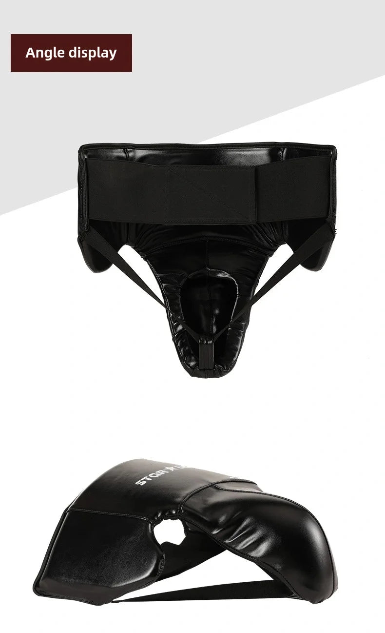 Men's full girdle protection Boxer Men's Taekwondo groin protection boxing karate jockstrap free fight jockstrap