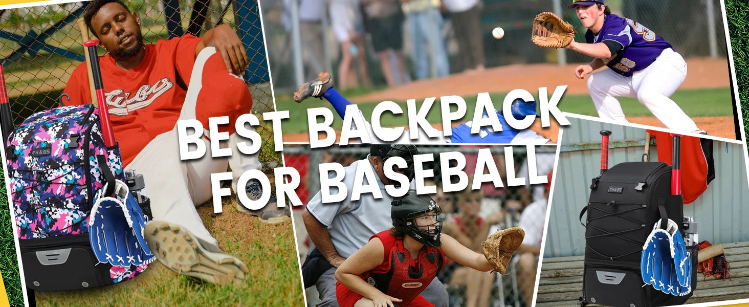 Baseball Equipment Bag Baseball Backpack with Shoe Compartment Softball Bat Bag for Youth Large Capacity Sport Baseball Backpack