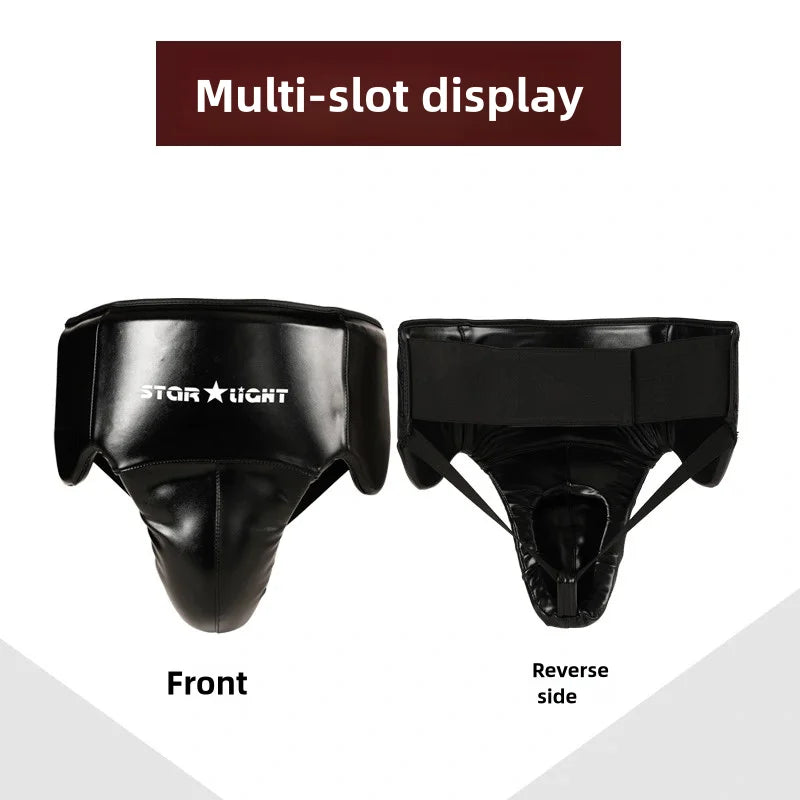 Men's full girdle protection Boxer Men's Taekwondo groin protection boxing karate jockstrap free fight jockstrap