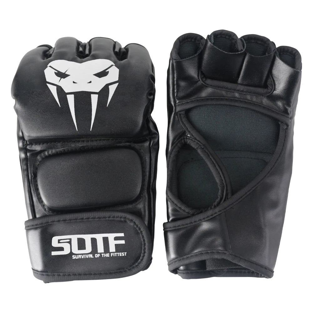 MMA Gloves Half-Finger for Boxing GlovesTraining Muay Thai Sparring Punching Bag Sanda Professional Fighting Mitts mma