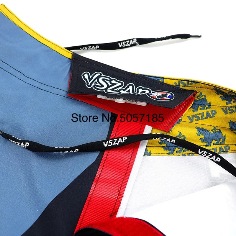 MMA Shorts Men's Boxing Pants VSZAP Kickboxing Training Grappling Shorts Gym Breathable Martial Arts Muay Thai Cage Fight Wear