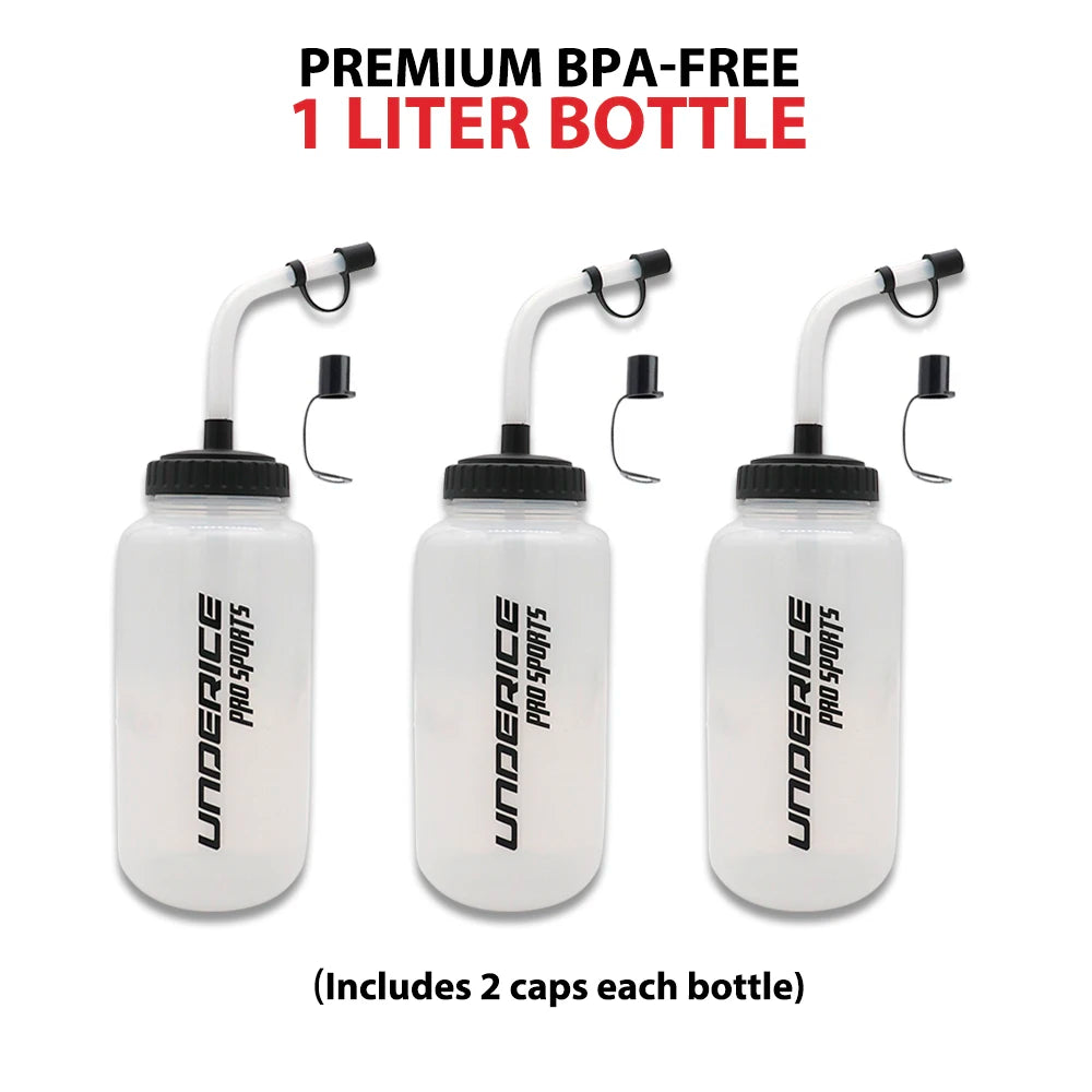 Sports Water Bottle 1000ML Boxing Water Bottle PP/LDPE Ice Hockey Water Bottle BPA Free Hockey Accessories Sports Equipment