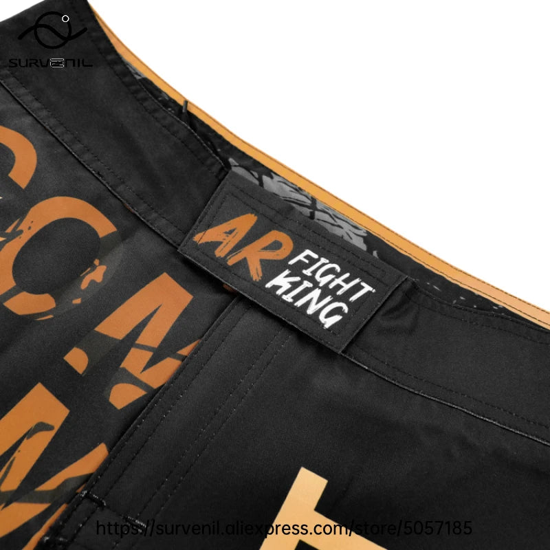 MMA Shorts Kickboxing Short Men's Fight Shorts Mixed Martial Arts BJJ Jiu Jitsu Muay Thai Pants Grappling Boxing Training Trunks