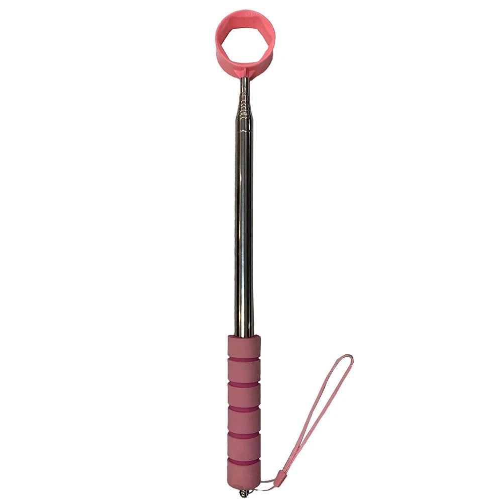 8.86 FT Telescopic Golf Ball Retriever Golf Ball Pick Up Retriever Grabber Stainless Extendable Claw Sucker Tool Golf Accessorie