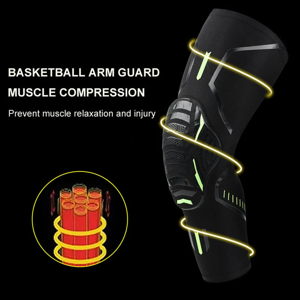 1 Piece Basketball Kneepads Elastic Foam Volleyball Knee Pad Protector Fitness Gear Sports Training Support Bracers