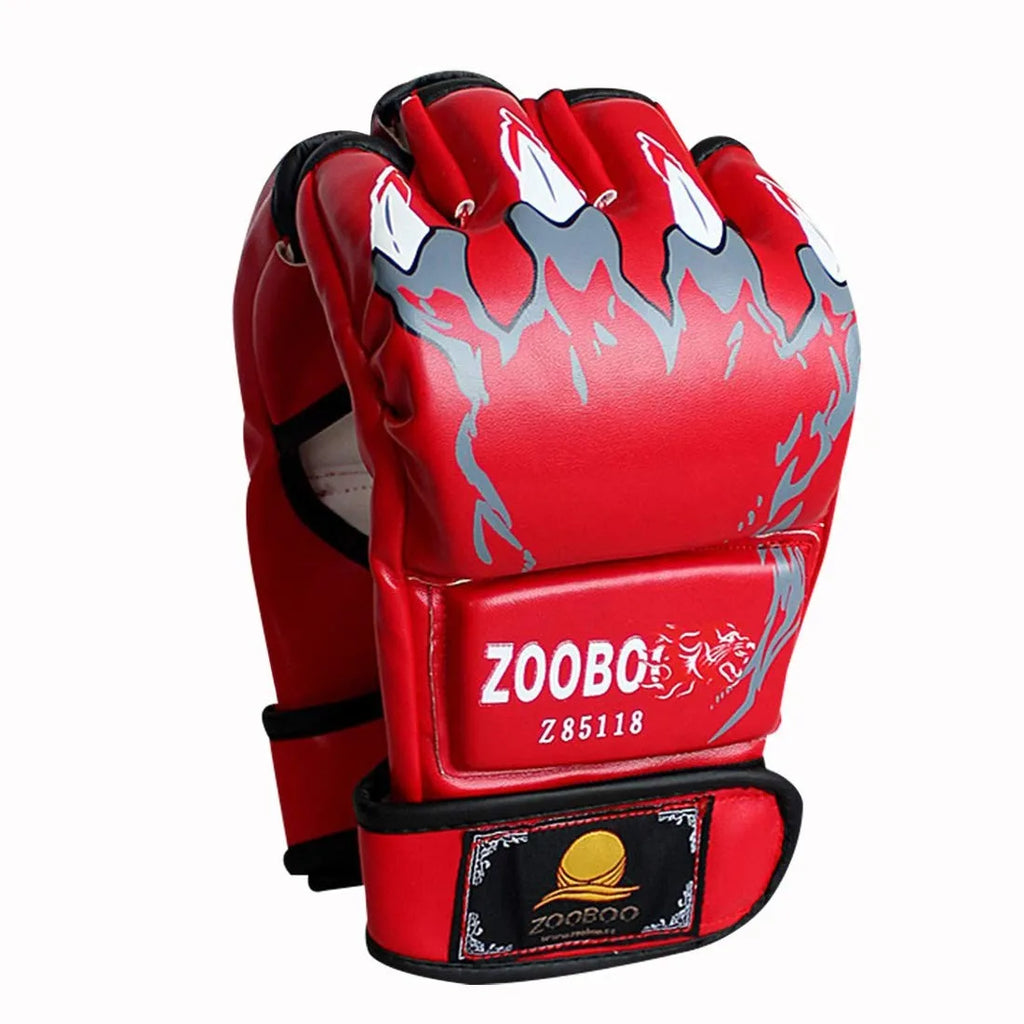 MMA Gloves Half-Finger for Men/Women for UFC Boxing Training Muay Thai Sparring Punching Bag Sanda Professional Fighting Mitts