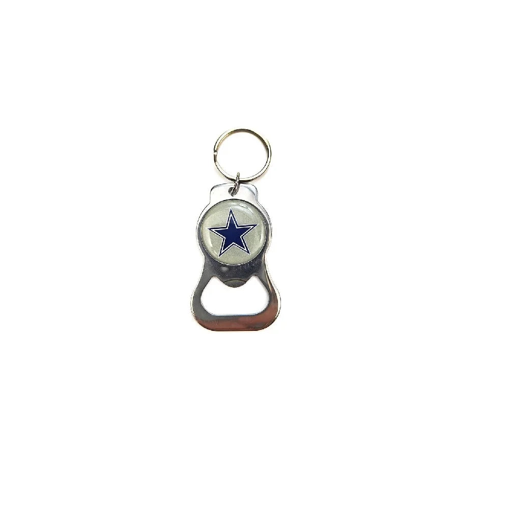 Beer Bottle Opener Keychain Stainless Steel Football nfl Charm Keychains Jewelry Gift