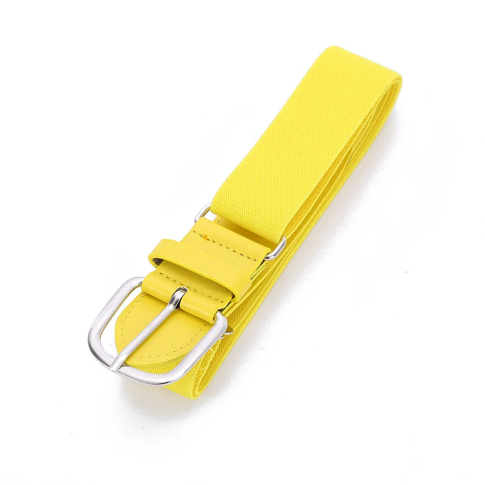 Youth - Durable Baseball Belt Elastic Elastic Tight Men's Club Leisure Elastic Belt Sports Girl Softball Elastic Loose Belt