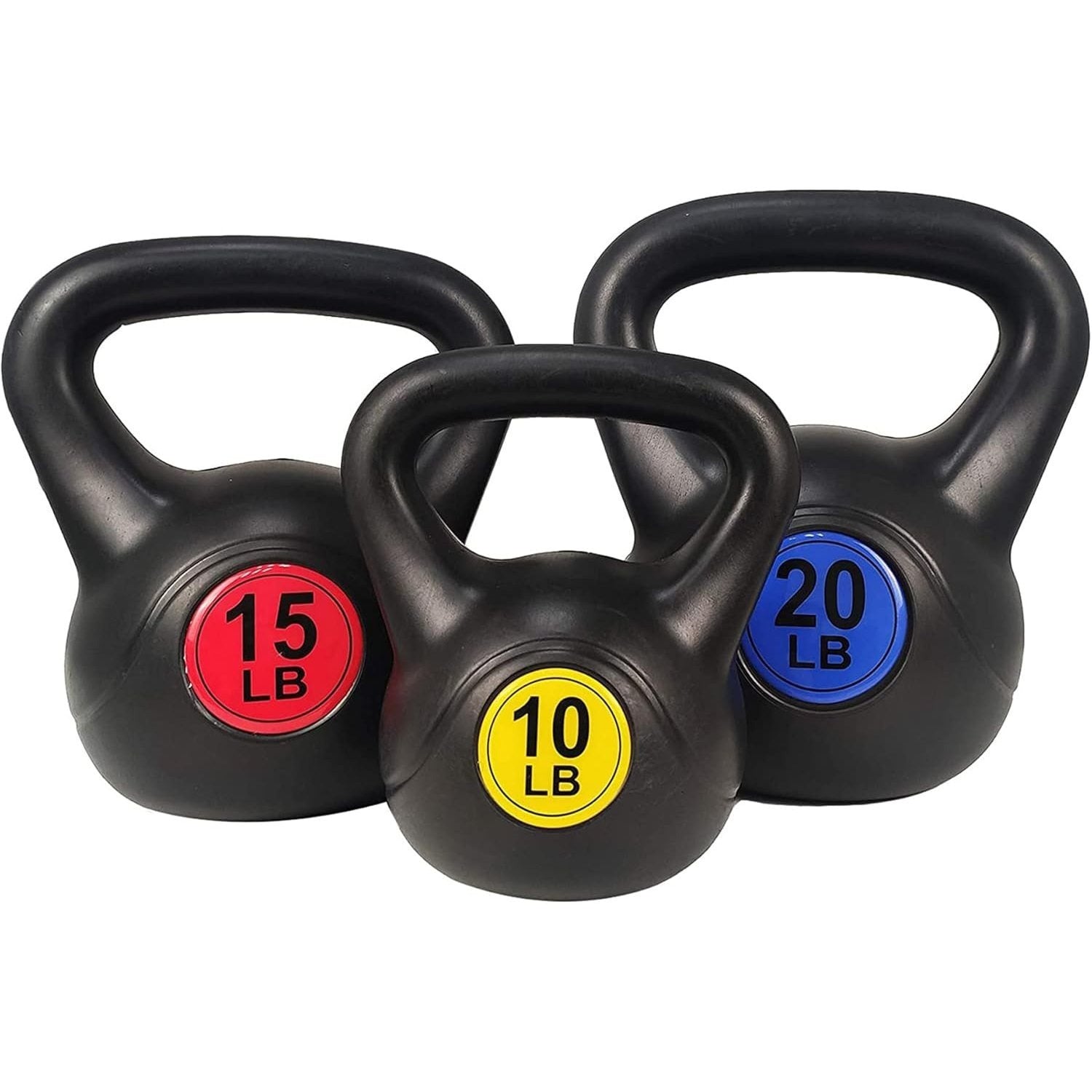 BalanceFrom Wide Grip Kettlebell Exercise Fitness Weight Set, Multiple Sizes