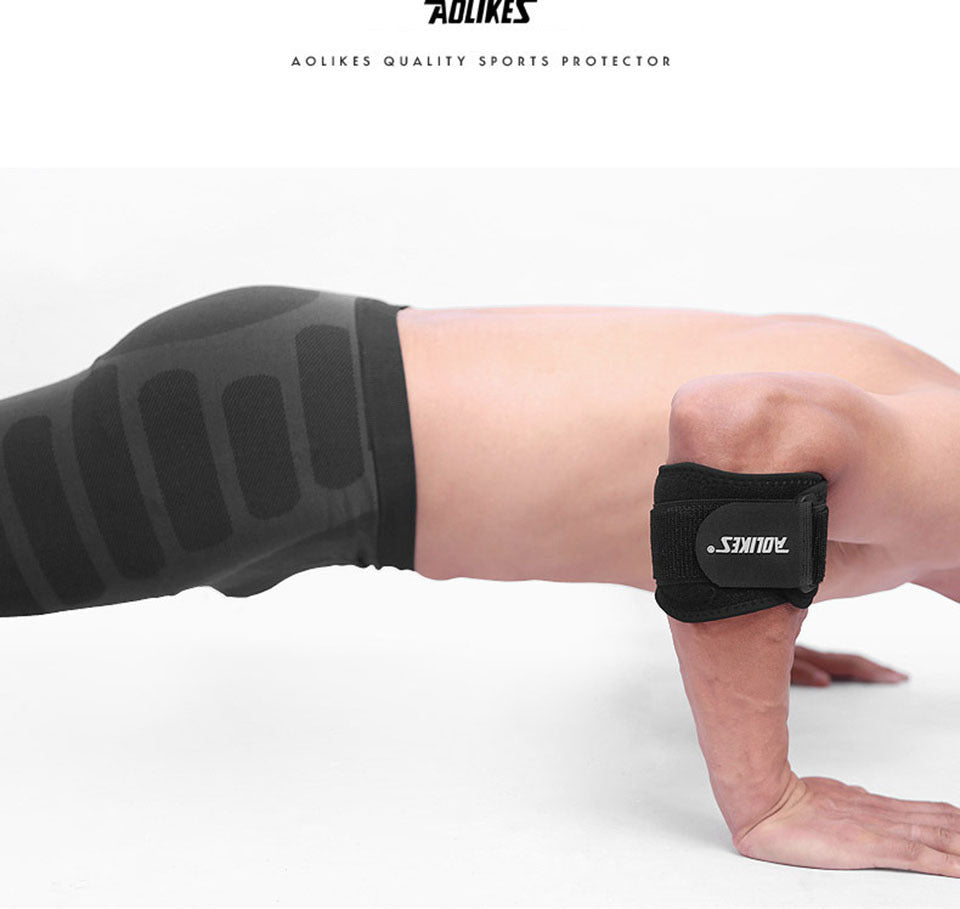 AOLIKES Tennis Elbow Support Pads - Adjustable Tennis Elbow Brace with Compression, Tennis Elbow Brace for Tennis, Basketball, Golf, - Non-slip Strap, Hand Wash Only - Ideal For Epicondylitis, Elbow Brace, Sports Care, Fit De
