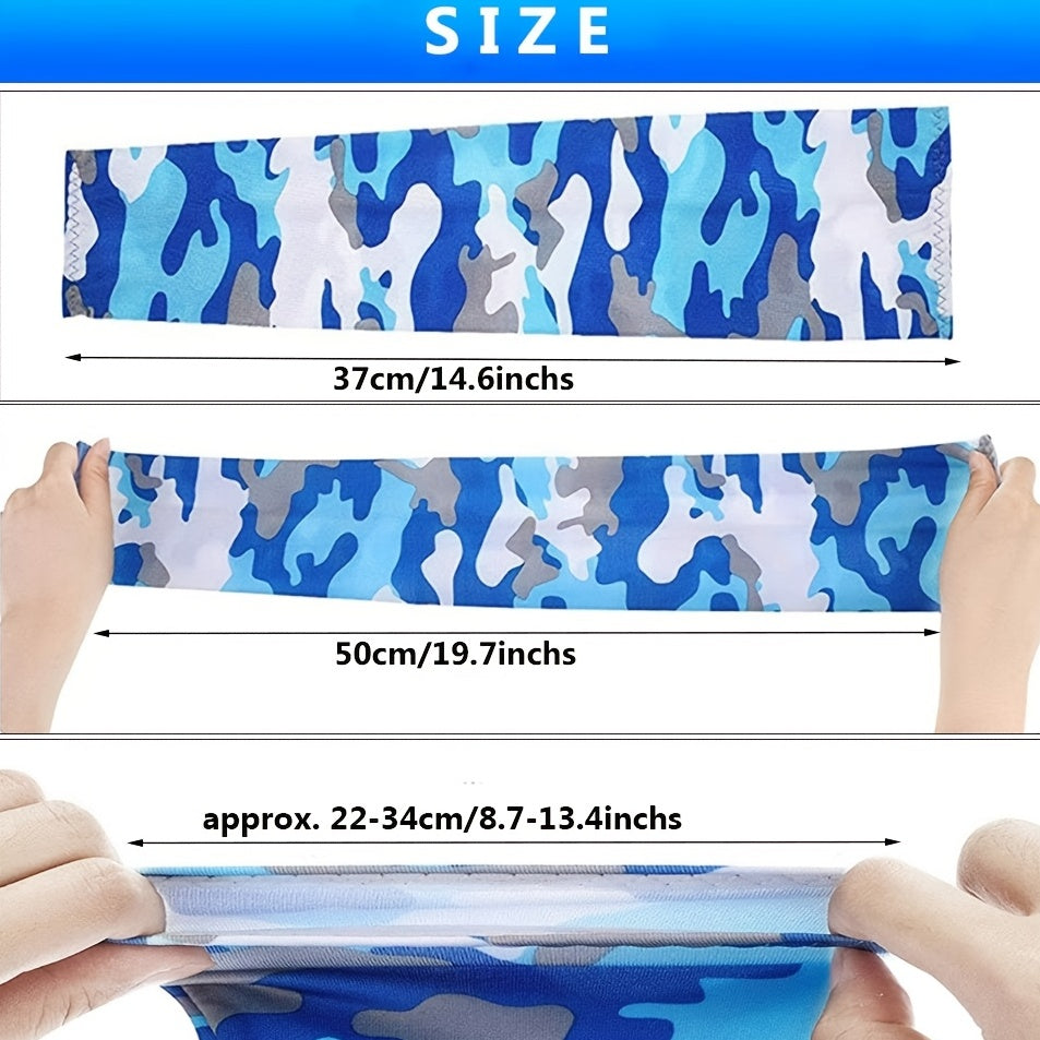 Athletic Arm Sleeves | 2pcs | Durable Material | Washable | Sports | Black with Colorful Patterns | Patterned Sleeve